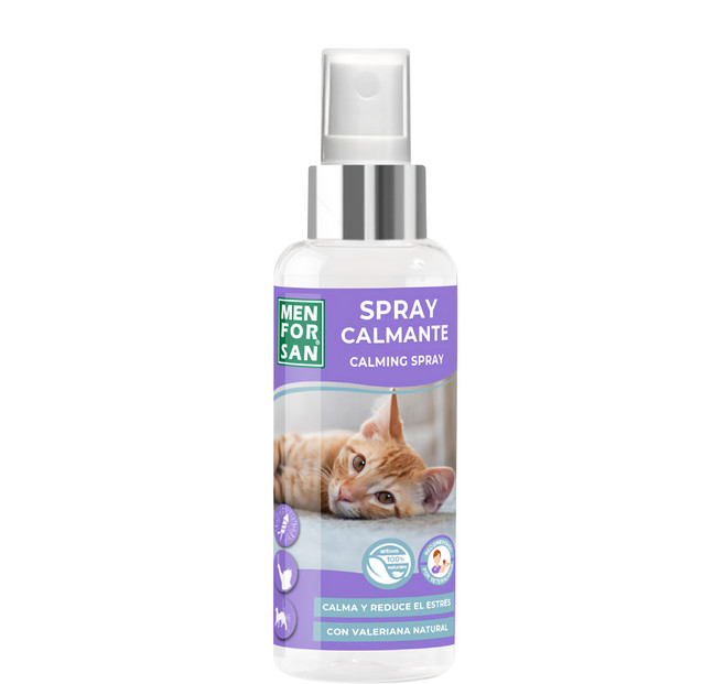 MEN FOR SAN 貓用天然草本抗壓鎮定噴劑, 60ml, 1瓶