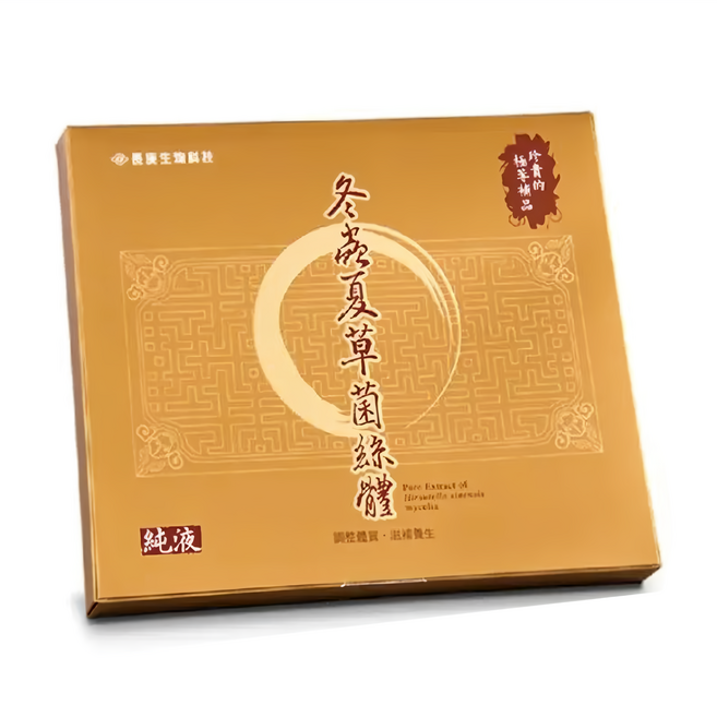 長庚生物科技 冬蟲夏草菌絲體純液禮盒, 12瓶, 20ml, 1盒