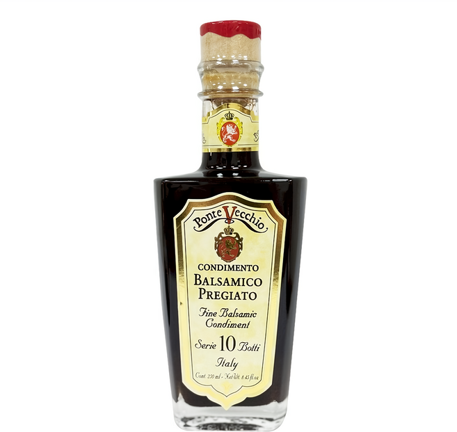 Ponte Vecchio 老橋 陳年10桶次 巴薩米克葡萄醋, 250ml, 1瓶