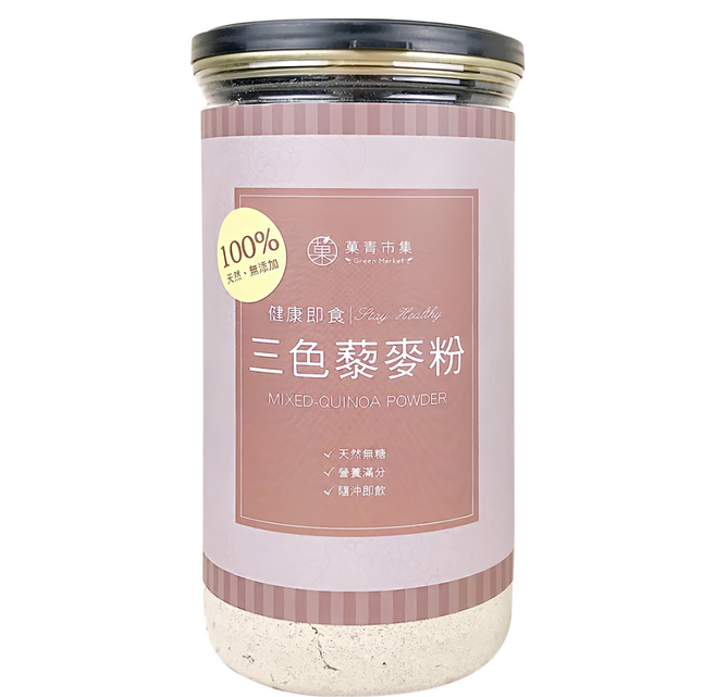 Green Market 菓青市集 三色藜麥粉, 350g, 1罐