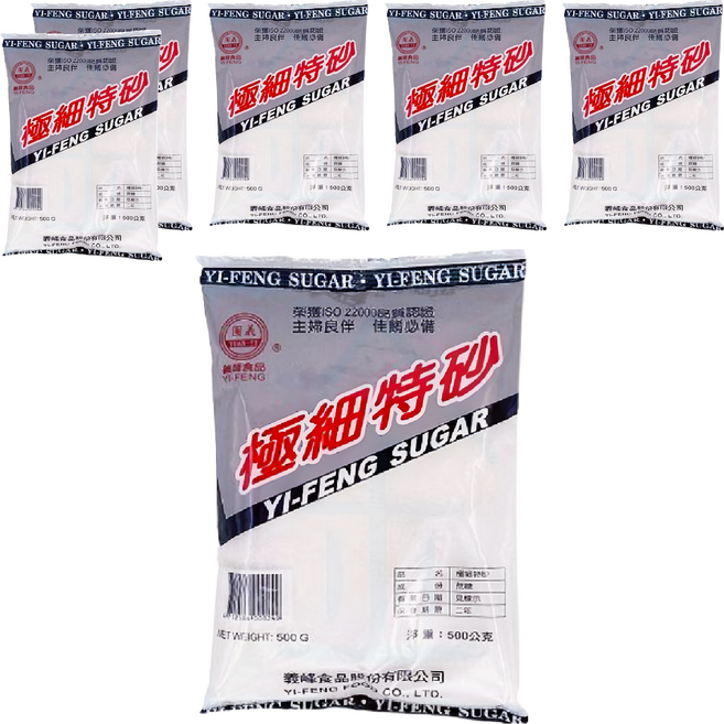 義峰食品 極細特砂, 500g, 6包