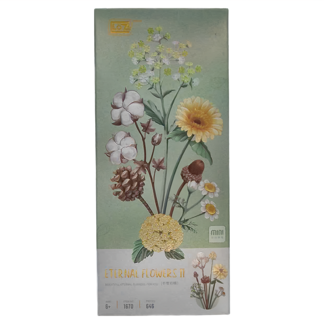 LoZ 積木玩具 1670 6歲以上 646片, 1盒, 冬若初雪, 646