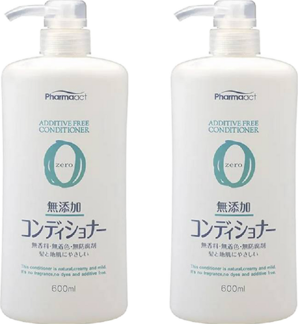 Pharmaact 熊野油脂 無添加潤髮乳, 600ml, 2瓶