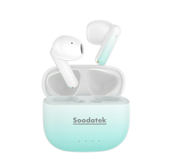 Soodatek Spring Buds Wireless 入耳式 耳機 USB-C 自動配對 17.5H Playtime 藍色 STWS01-PCG51