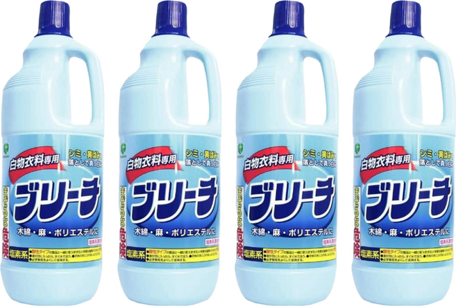 第一石鹼 Laundry Club 漂白劑 白色衣專用, 1.5L, 1入, 4瓶