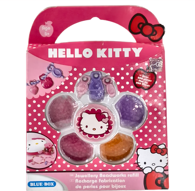 Hello Kitty 凱蒂貓 串珠樂補充包 5歲以上, Multicolor, 1盒