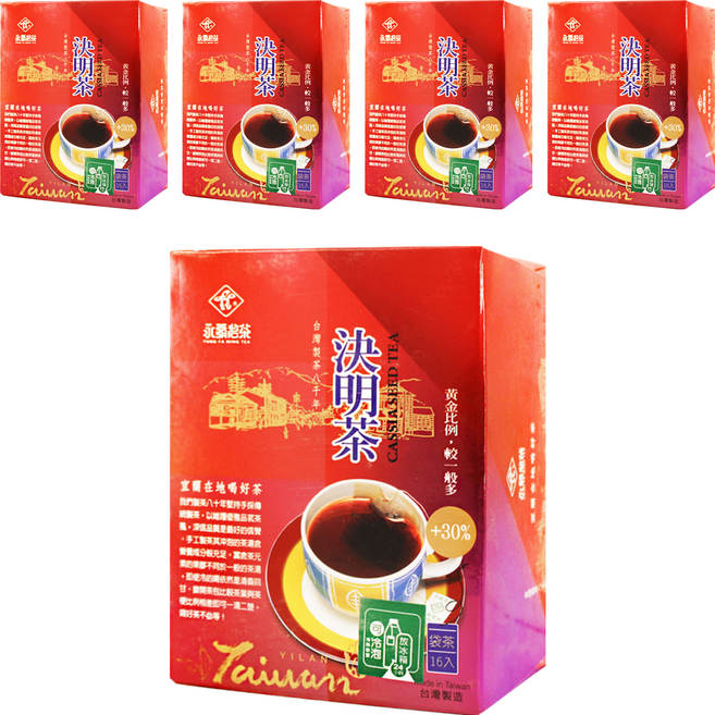 永發茗茶 冷泡決明茶, 4.6g, 16包, 5盒