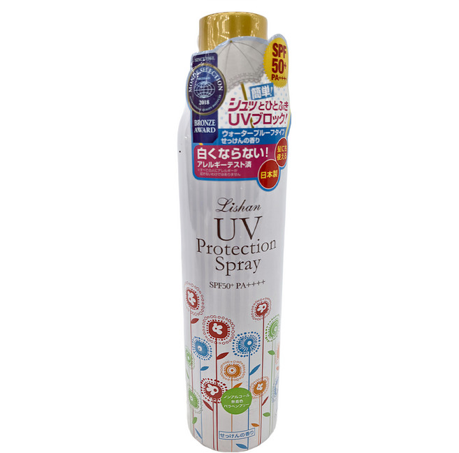 LISHAN 台灣公司貨 UV 防曬噴霧 SPF50+ PA++++, 250g, 1瓶