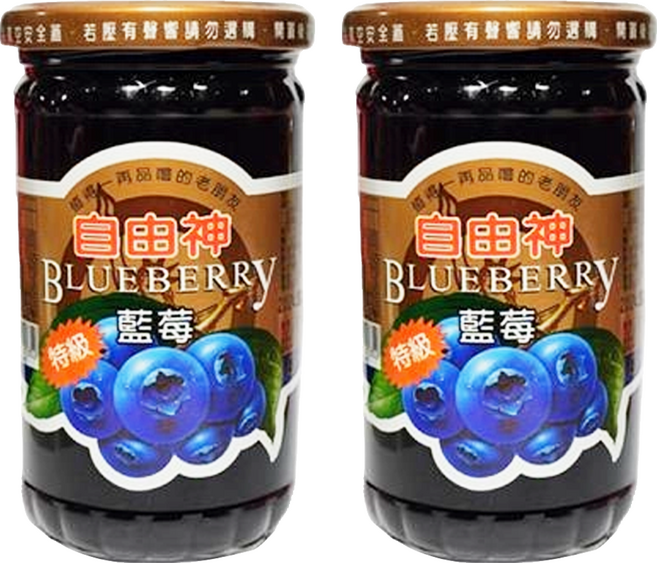 自由神 藍莓果醬, 400g, 2罐