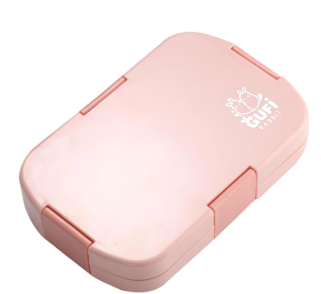 GUFi RABBIT 便攜式分隔飯盒, 1組, 粉色