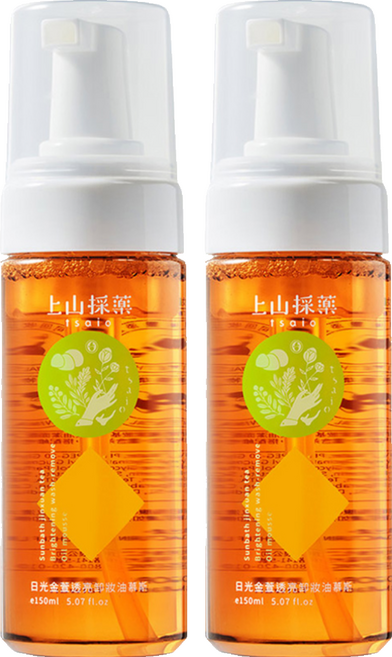 tsaio 上山採藥 日光金萱透亮卸妝油慕斯, 150ml, 2瓶