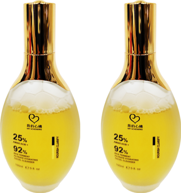 MY SCHEMING 我的心機 25%胺基酸 + 純92%酵母柔嫩潔顏露, 150ml, 2瓶