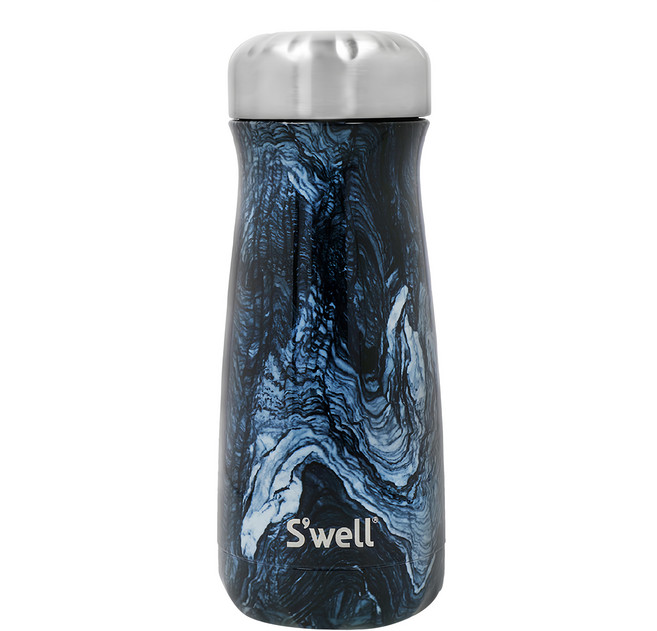 S'well Traveler不鏽鋼保溫瓶, 浪濤石紋, 470ml, 1個
