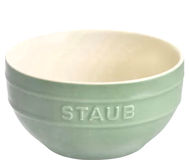 法國 staub 陶瓷餐碗 12cm 莫蘭迪綠 1個