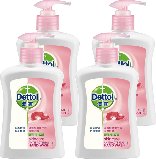 Dettol 滴露 滋潤倍護潔手液, 4瓶