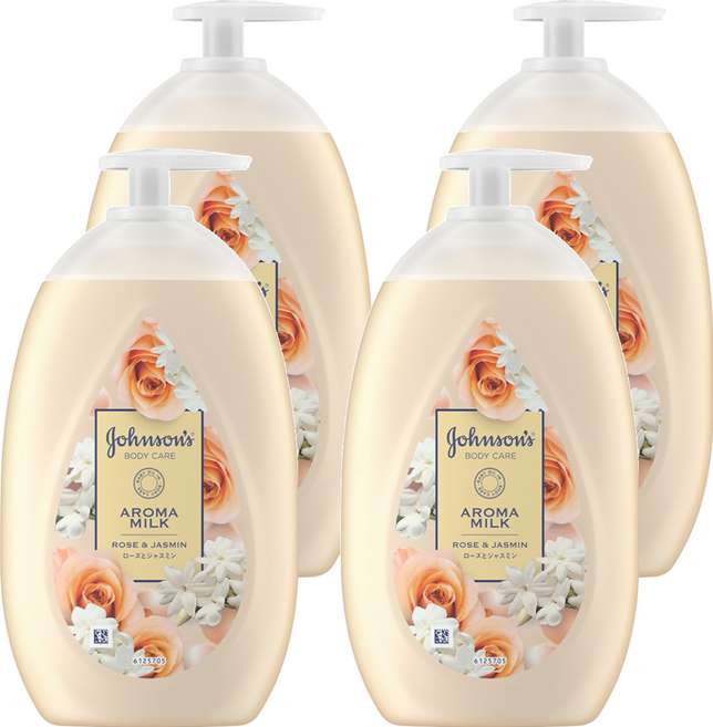 Johnson's 嬌生 美體滋養乳液 玫瑰茉莉, 500ml, 4瓶