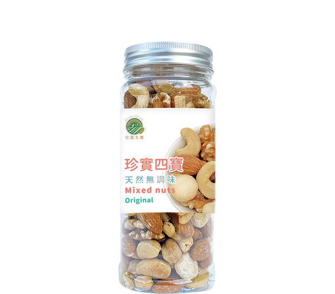 珍實大地 綜合四寶堅果 無調味, 250g, 1罐