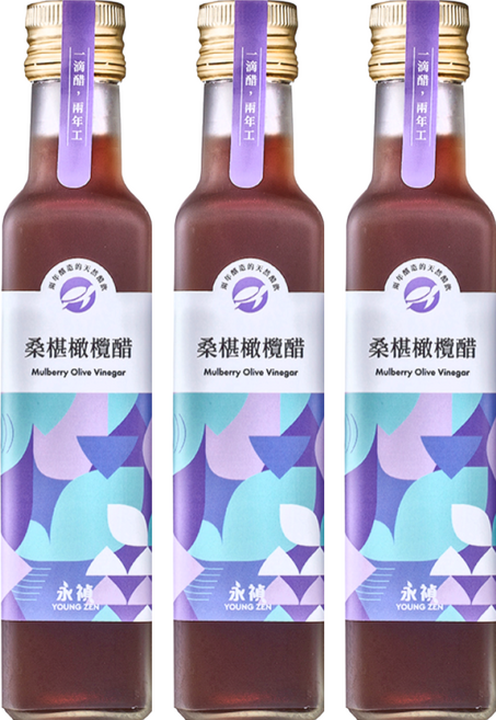 永禎 濃醇醋 桑葚橄欖醋, 250ml, 3瓶