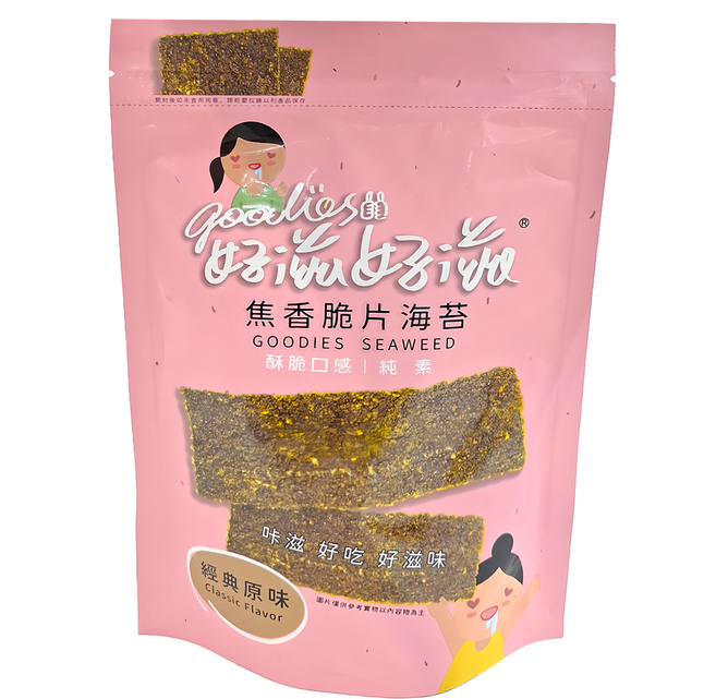 goodies 好滋好滋 焦香脆片海苔 經典原味, 45g, 1包
