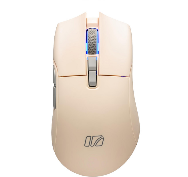 irocks 艾芮克 M31R 電競 Wireless 三模 光學 輕量 RGB背光 滑鼠 奶茶色 26000 DPI IRM31R-PMT