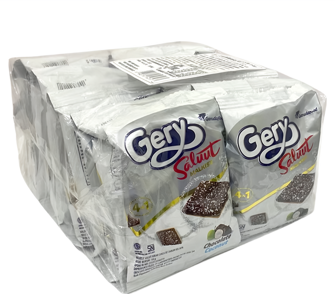 Gery 芝莉 厚醬餅乾 椰子巧克力口味, 380g, 1袋