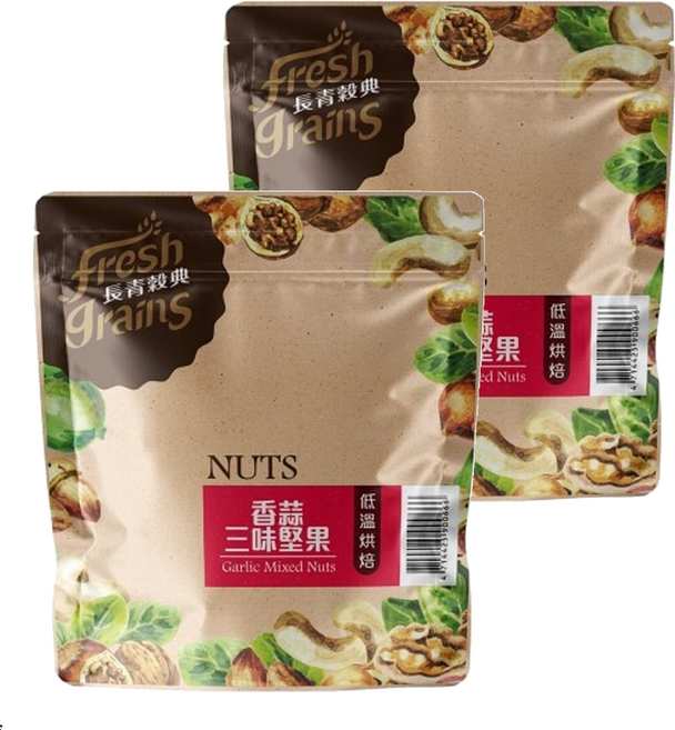 fresh grains 長青穀典 香蒜三味堅果, 220g, 2包