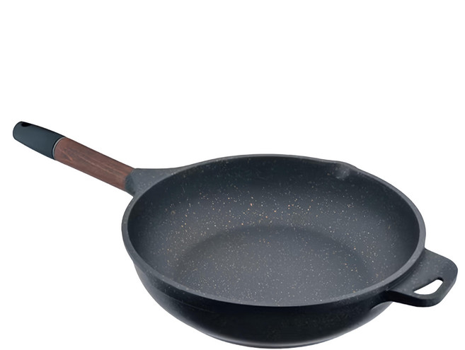 Hi CHEF 掌廚 可樂膳 木柄輕量平底鍋 無蓋 NTW24PDB, 24cm, 1個