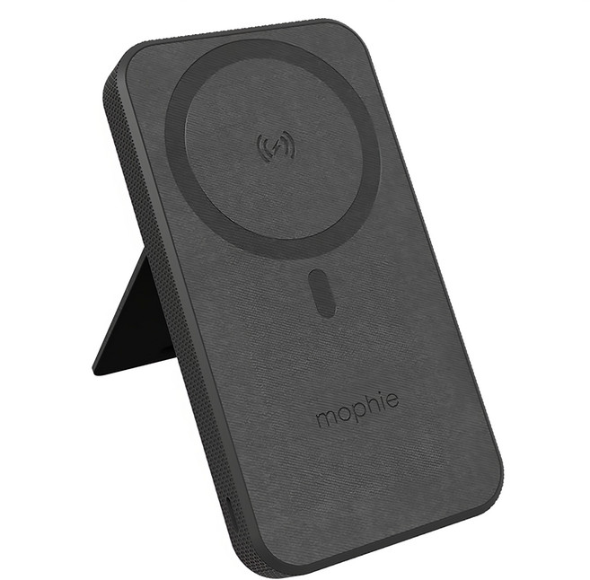 mophie Snap+ powerstation 10K磁吸行動電源 USB-C 附磁吸環 129 x 69 x 22mm 247g, SNP-PS-STND-10K, 黑色