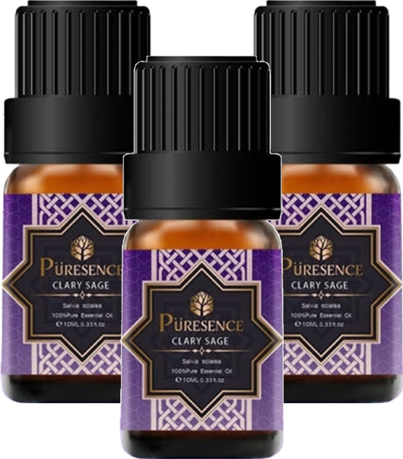 PURESENCE 樸香氛 精油, 天然快樂鼠尾草Clary Sage, 10ml, 3瓶