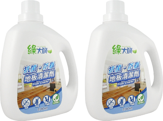 Green Master 綠大師 抗菌防蟲地板清潔劑, 2L, 2瓶