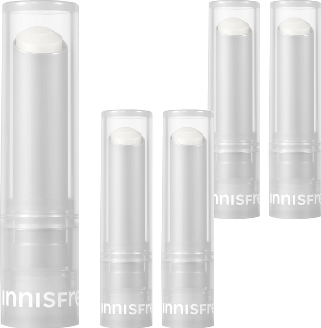 INNISFREE 台灣公司貨 晨露潤唇膏, 無色, 3.2g, 5支
