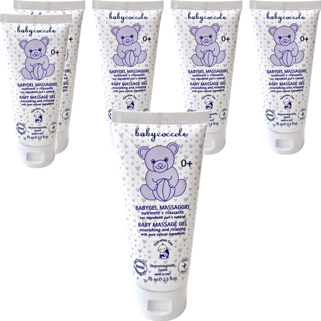 babycoccole 寶貝可可麗 寶寶舒緩護膚按摩膠, 75ml, 6條