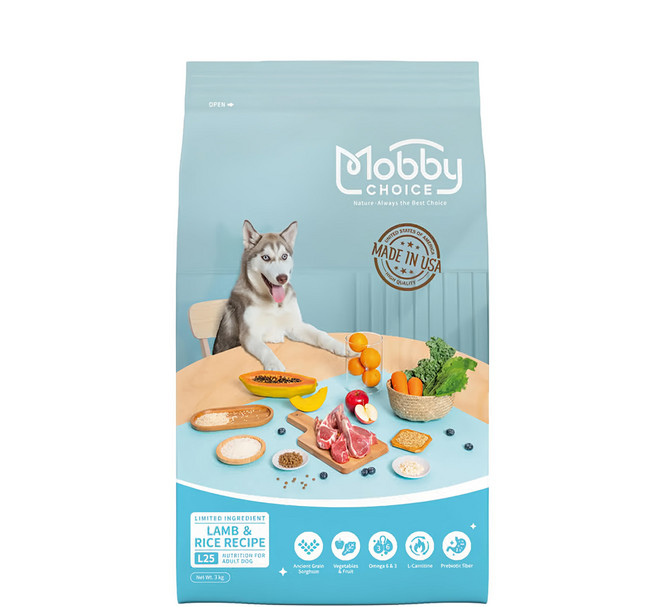 Mobby 莫比 成犬 羊肉米食譜 乾飼料 原廠公司貨, 1袋, 7.5kg, 雞肉 + 米