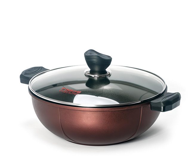 Kitchen-Art 錦上添花系列 多用途鍋 附鍋蓋 IH電磁爐適用, 32cm, Brown, 1個