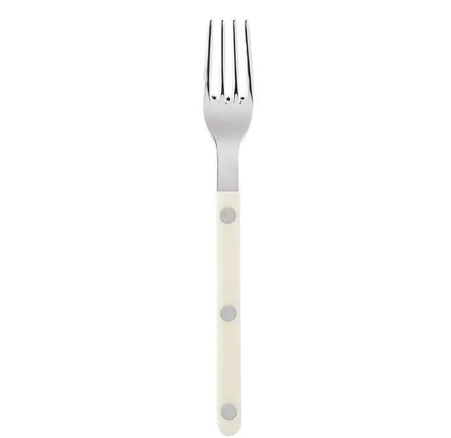 SABRE PARIS BISTROT 復古酒館鈕扣亮面系列 蛋糕點心叉 16cm, 象牙色, 1支