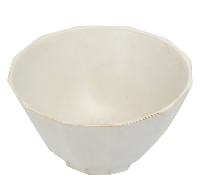 日本 美濃燒 Arde 輕量 飯碗 350ml, 牛奶白, 1個