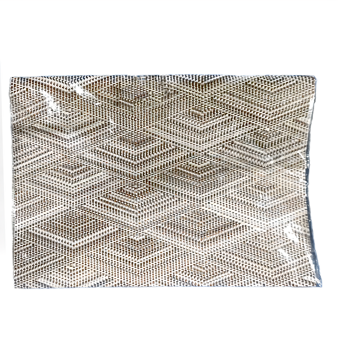 好物良品 典雅系列 輕奢紡織紋理 PVC 餐桌墊, 44 x 29cm, 玫瑰金麟紋, 1個