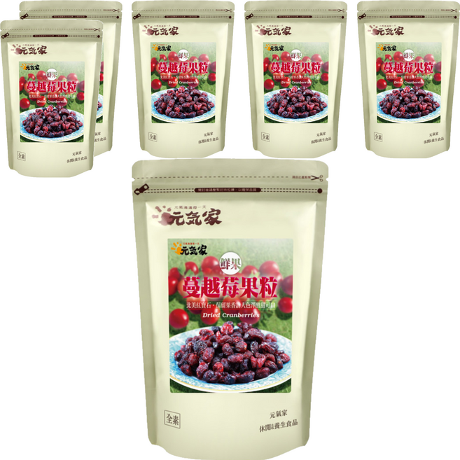 元氣家 蔓越莓果粒, 200g, 6包