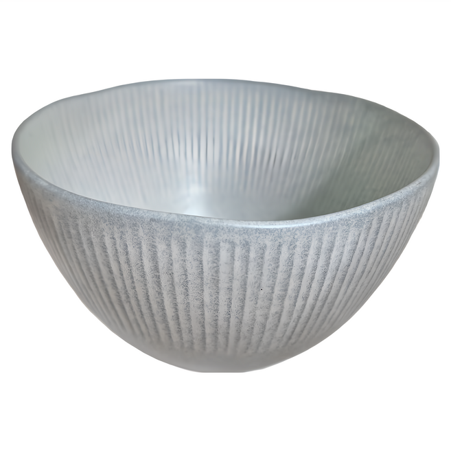 日本 美濃燒 碗 大(13.5 x 8.5cm), 細刻紋, 1個
