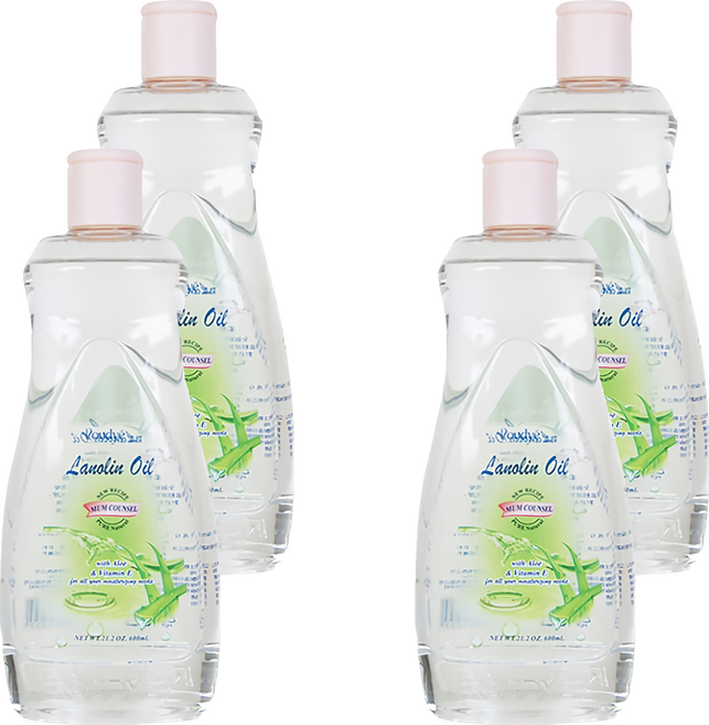 Roudye 柔蝶 綿羊嬰兒油 蘆薈, 600ml, 4瓶