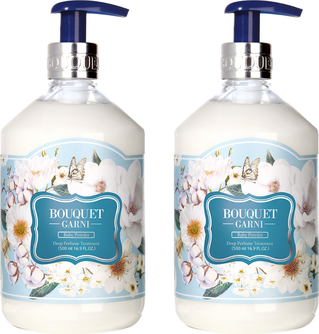 BOUQUET GARNI 香水護髮素, 500ml, 嬰兒爽身粉香, 2瓶