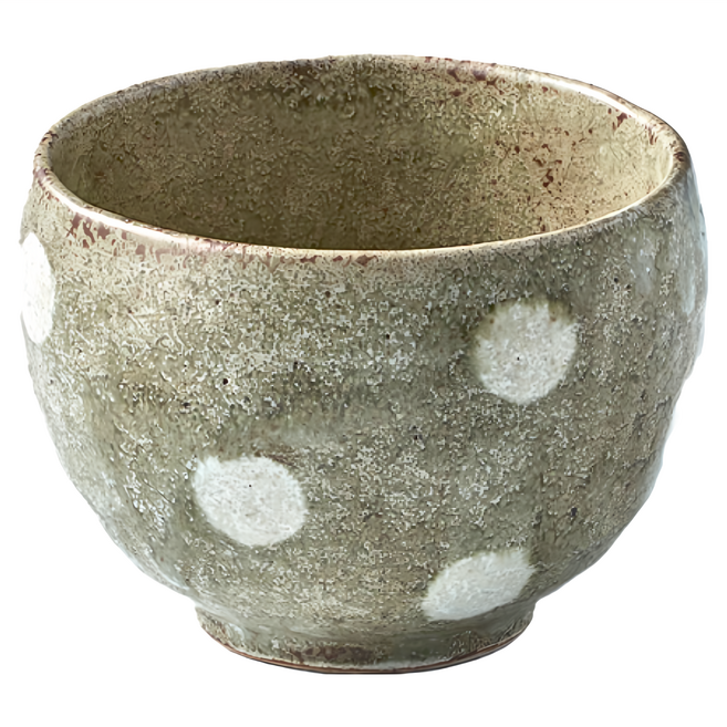 Minoya 美濃燒 手感和風茶杯 直徑9.2 x 7.3cm, 水玉點點, 1個