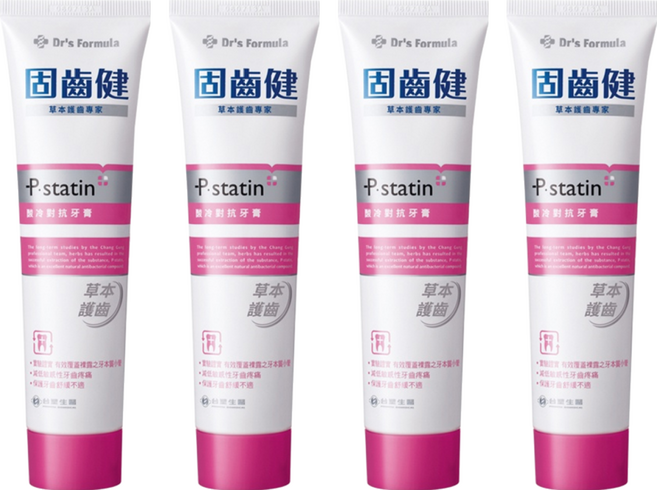 台塑生醫 Dr's Formula 固齒健 酸冷對抗牙膏, 120g, 4條