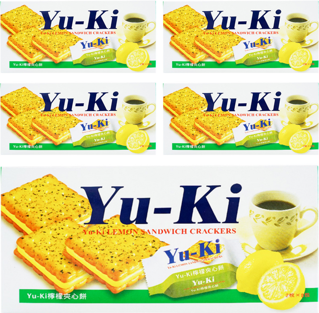 Yu-Ki 檸檬夾心餅, 150g, 5盒