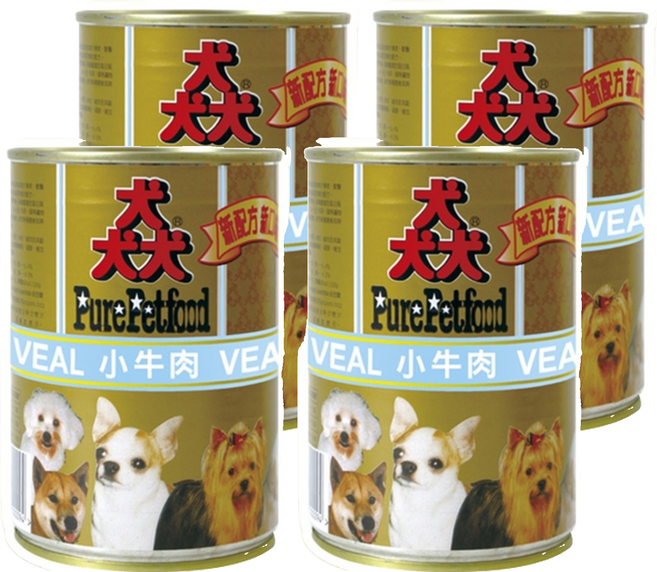 PRO PURE 猋 成犬罐頭, 385g, 4罐, 小牛肉