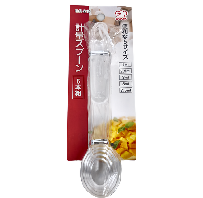 FREIZ 和平 日本製 製量勺 5支 1組 7.5ml + 5ml + 3ml + 2.5ml + 1ml