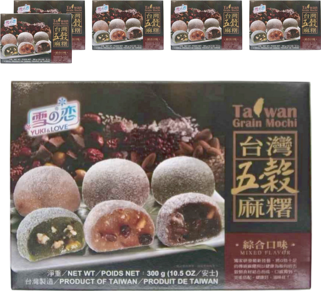 YUKI&LOVE 雪之戀 台灣五穀麻糬 12入, 300g, 6盒