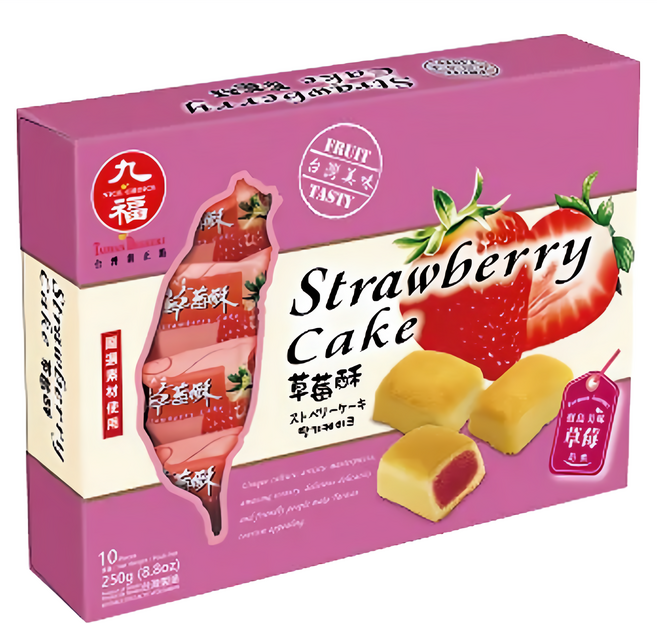 九福 草莓酥禮盒, 250g, 1盒