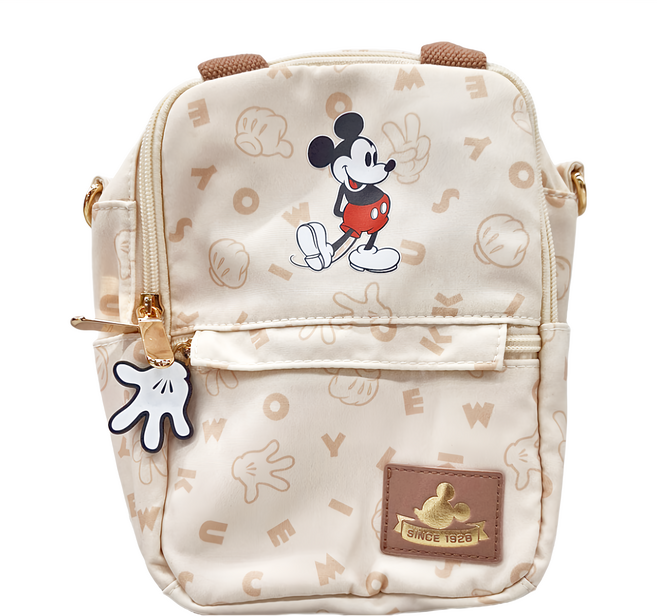 MICKEY MOUSE 米奇 復古米奇 兩用後背包 PTD23-E4-81BG, 米色