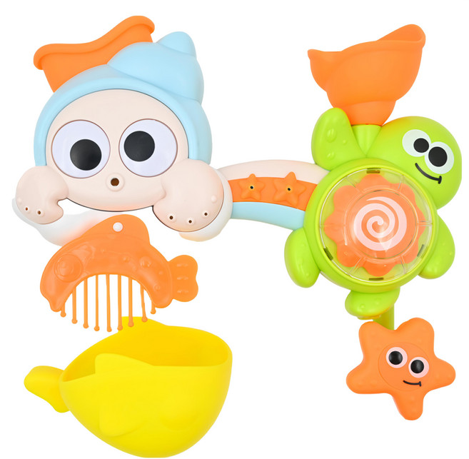 ingbaby 流水轉轉樂 洗澡玩具, 混合顏色, 1組